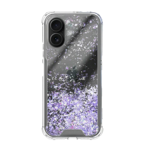 Funda Gel transparente purpurina | Apple