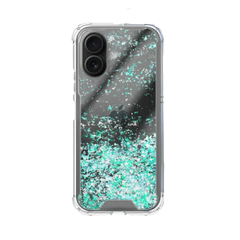 Funda Gel transparente purpurina | Apple