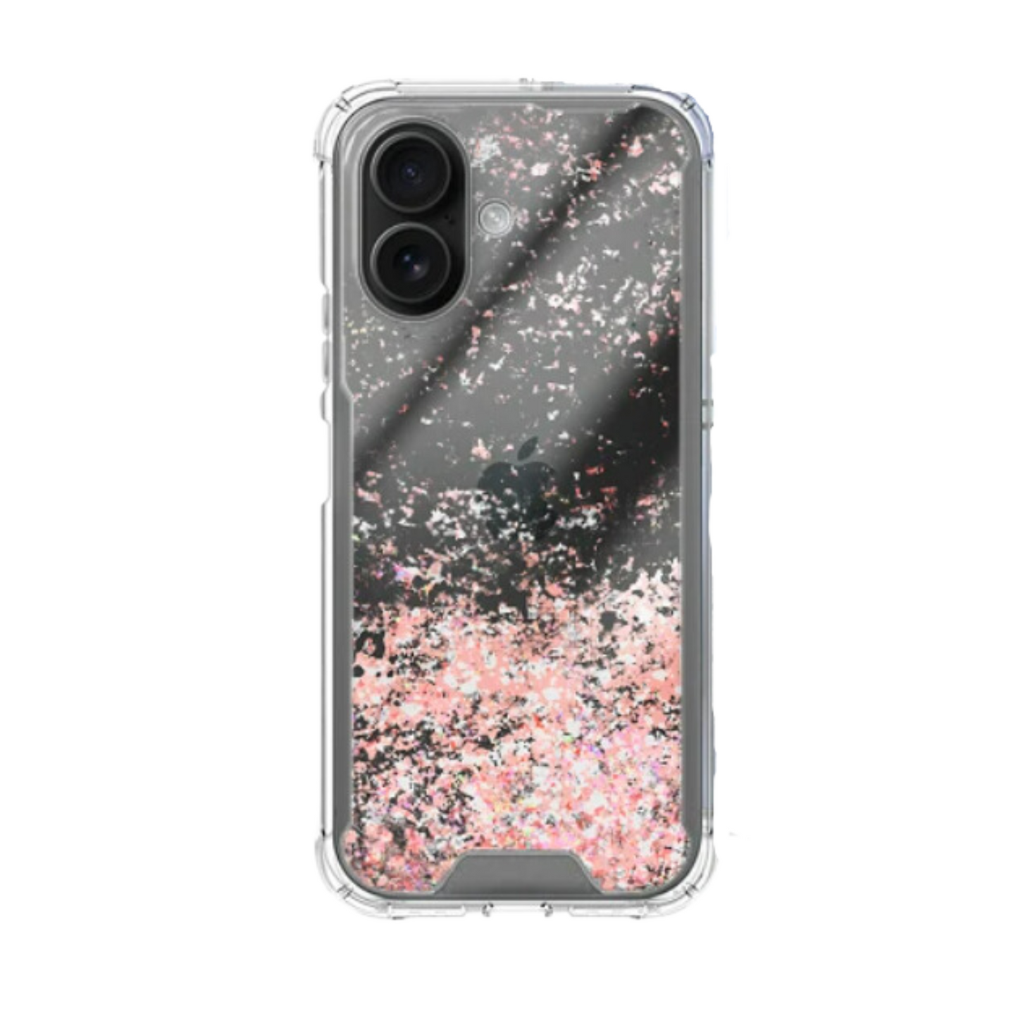 Funda Gel transparente purpurina | Apple