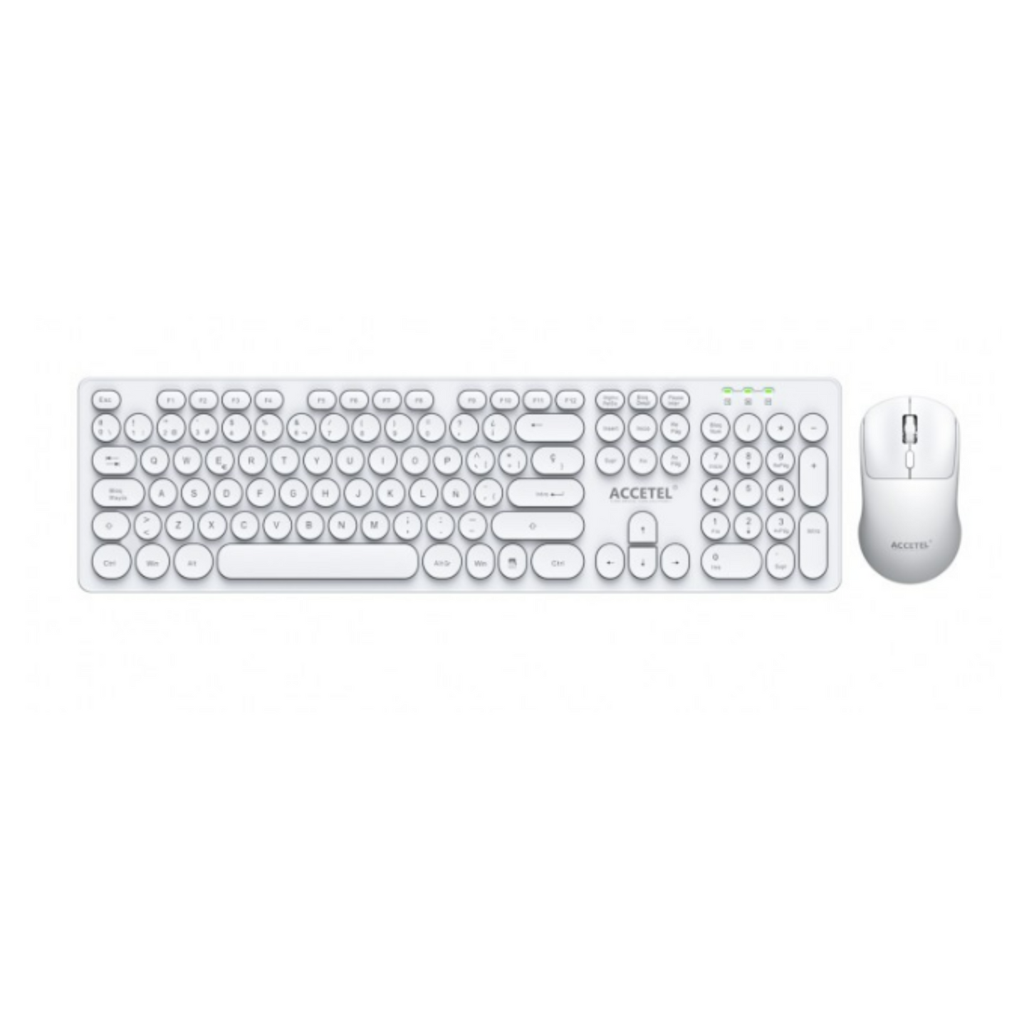 Wireless Keyboard and Mouse Pack - White (Spanish)