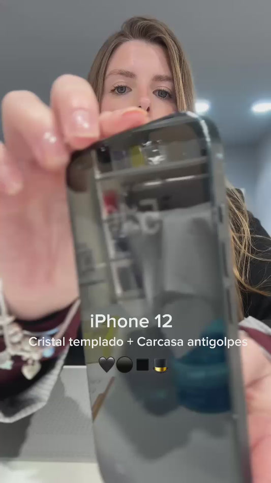 Video iPhone 12  | Carcasa + Cristal templado